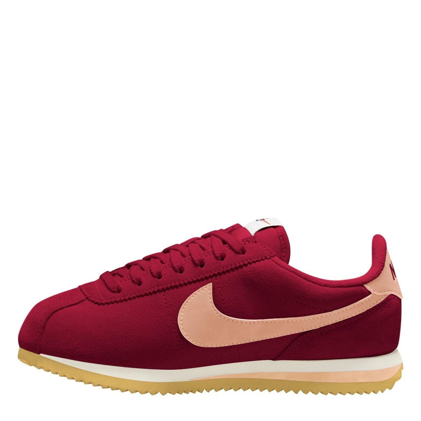 Team Red-Pink - Back - Nike Womens-Ladies Cortez Suede Trainers