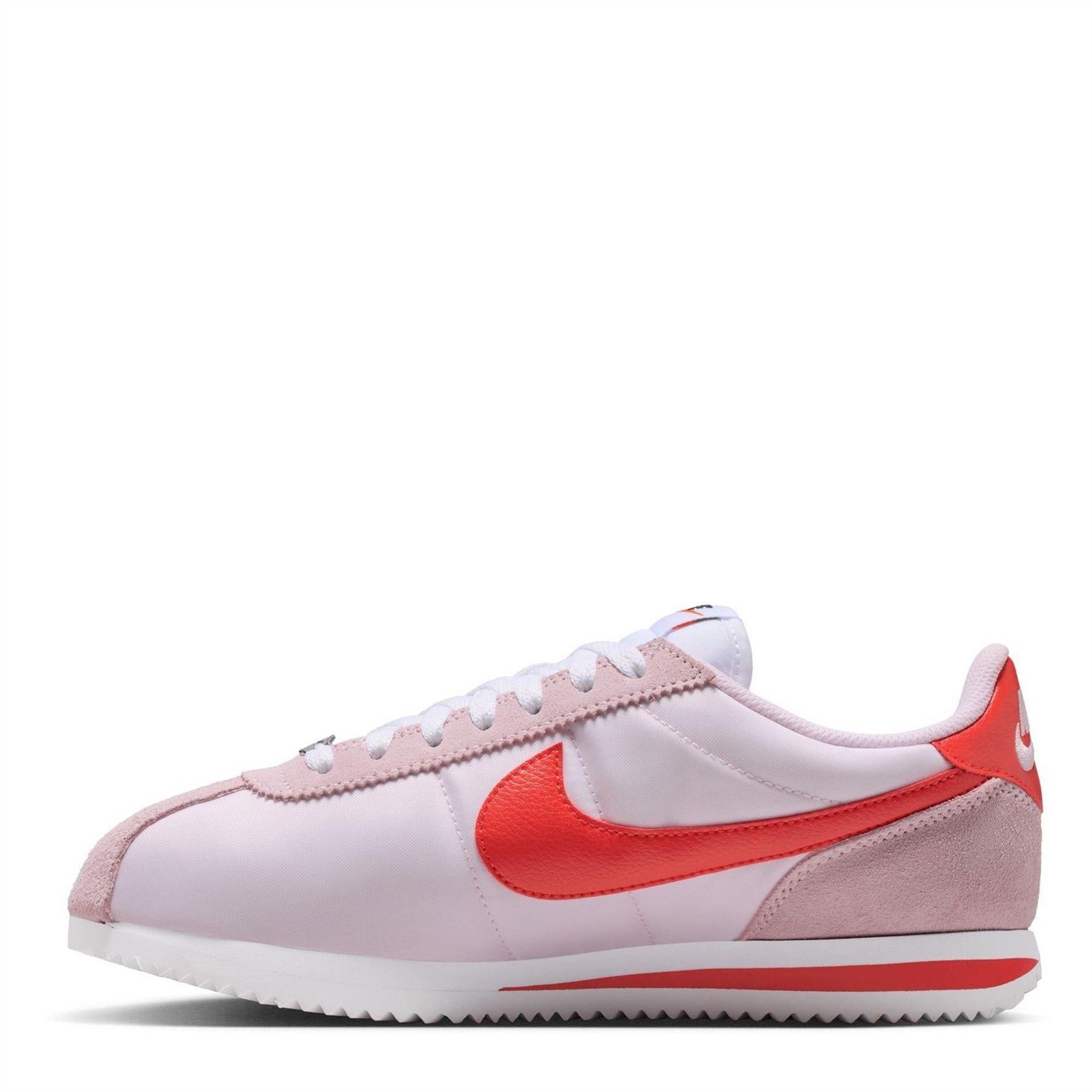 Pink Foam - Back - Nike Womens-Ladies Cortez Suede Trainers