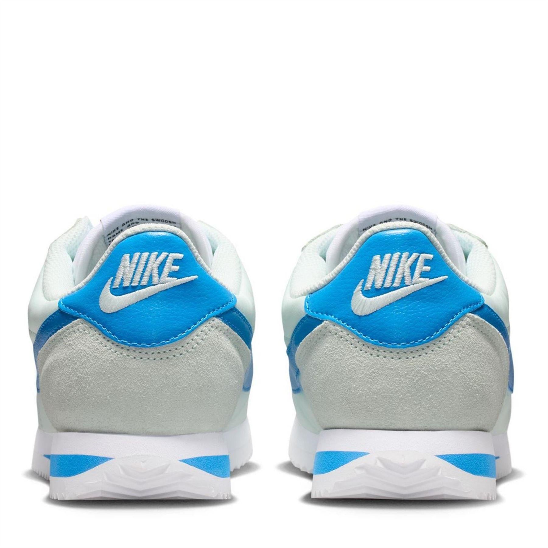 Barley Green - Side - Nike Womens-Ladies Cortez Suede Trainers