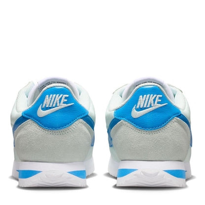 Barley Green - Side - Nike Womens-Ladies Cortez Suede Trainers