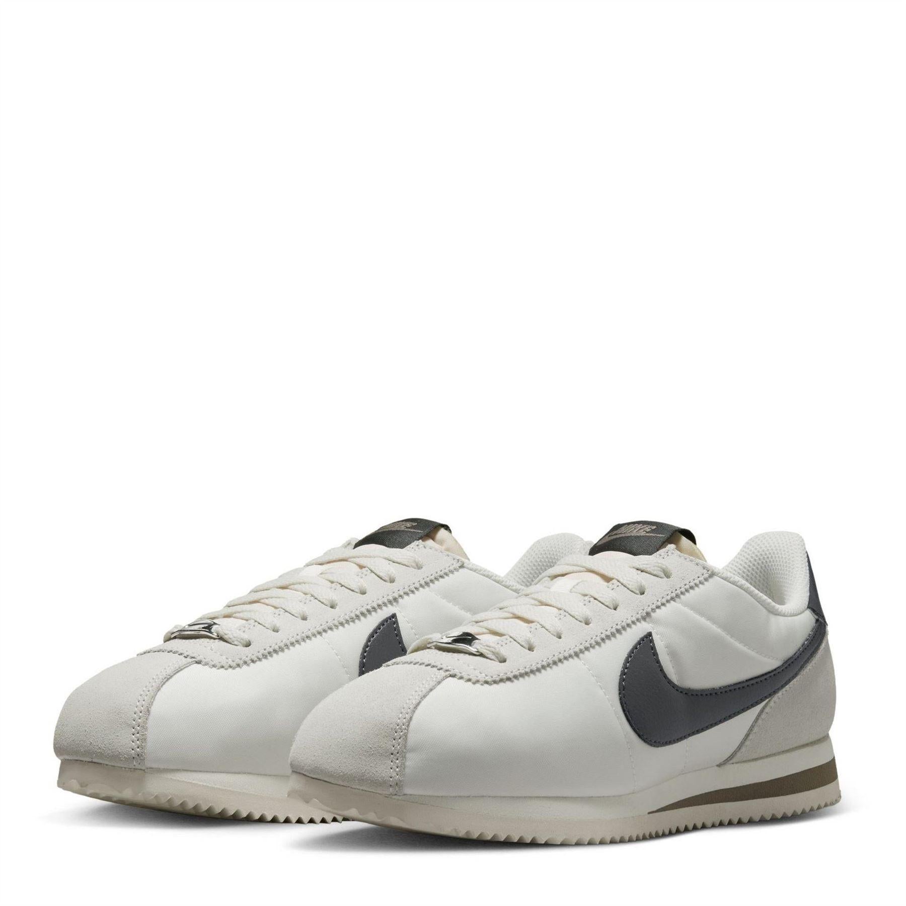 Phantom-Noir - Side - Nike Womens-Ladies Cortez Suede Trainers