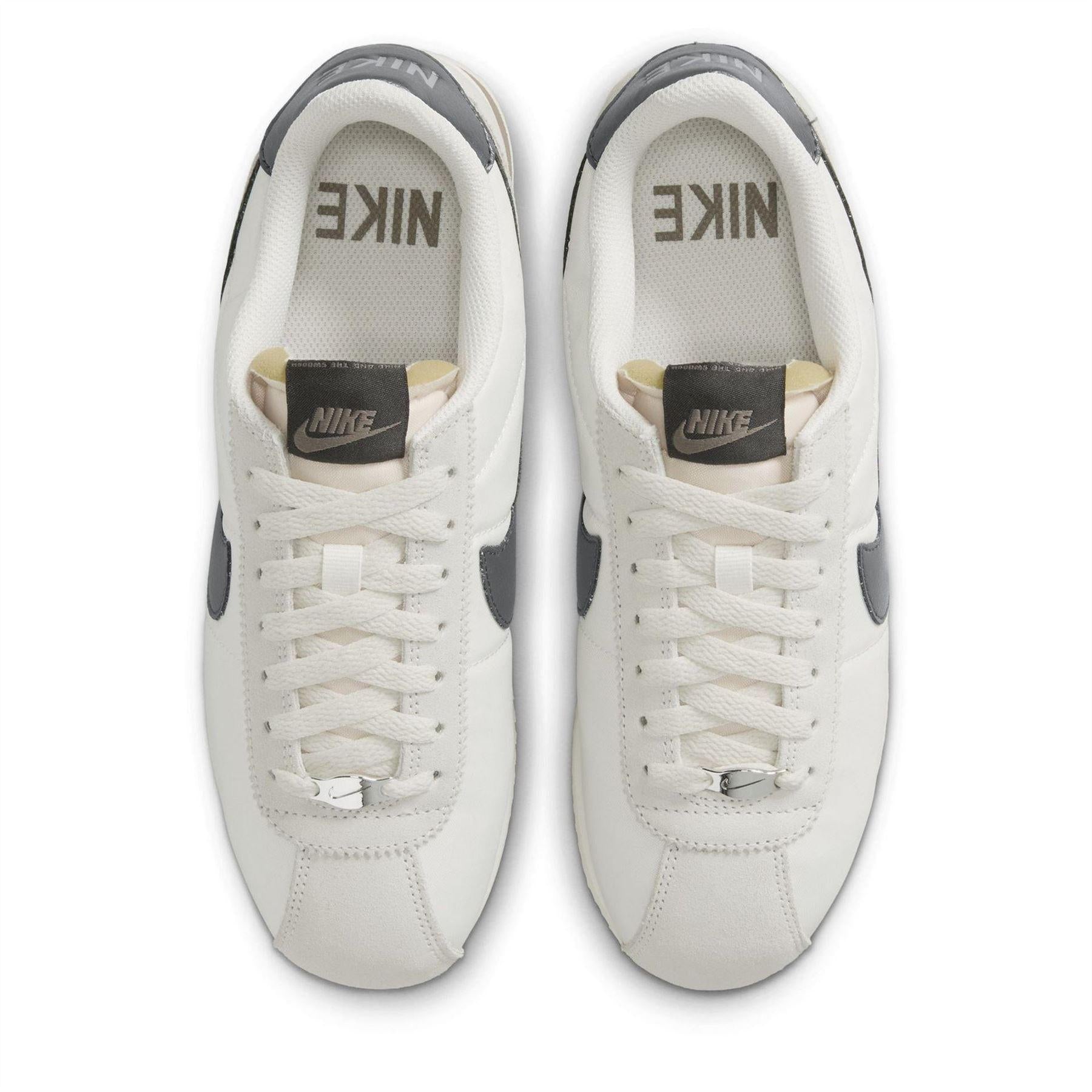 Phantom-Noir - Pack Shot - Nike Womens-Ladies Cortez Suede Trainers