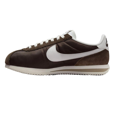 Brown - Side - Nike Womens-Ladies Cortez Suede Trainers