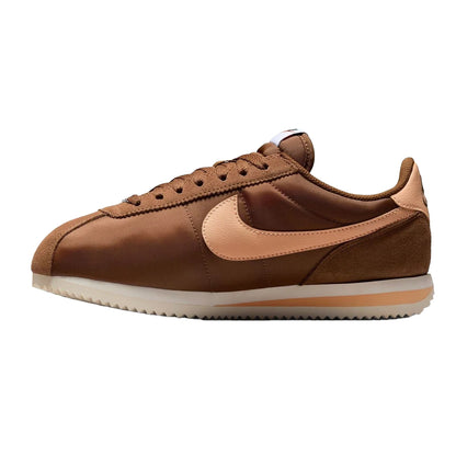 Brown-Orange - Side - Nike Womens-Ladies Cortez Suede Trainers