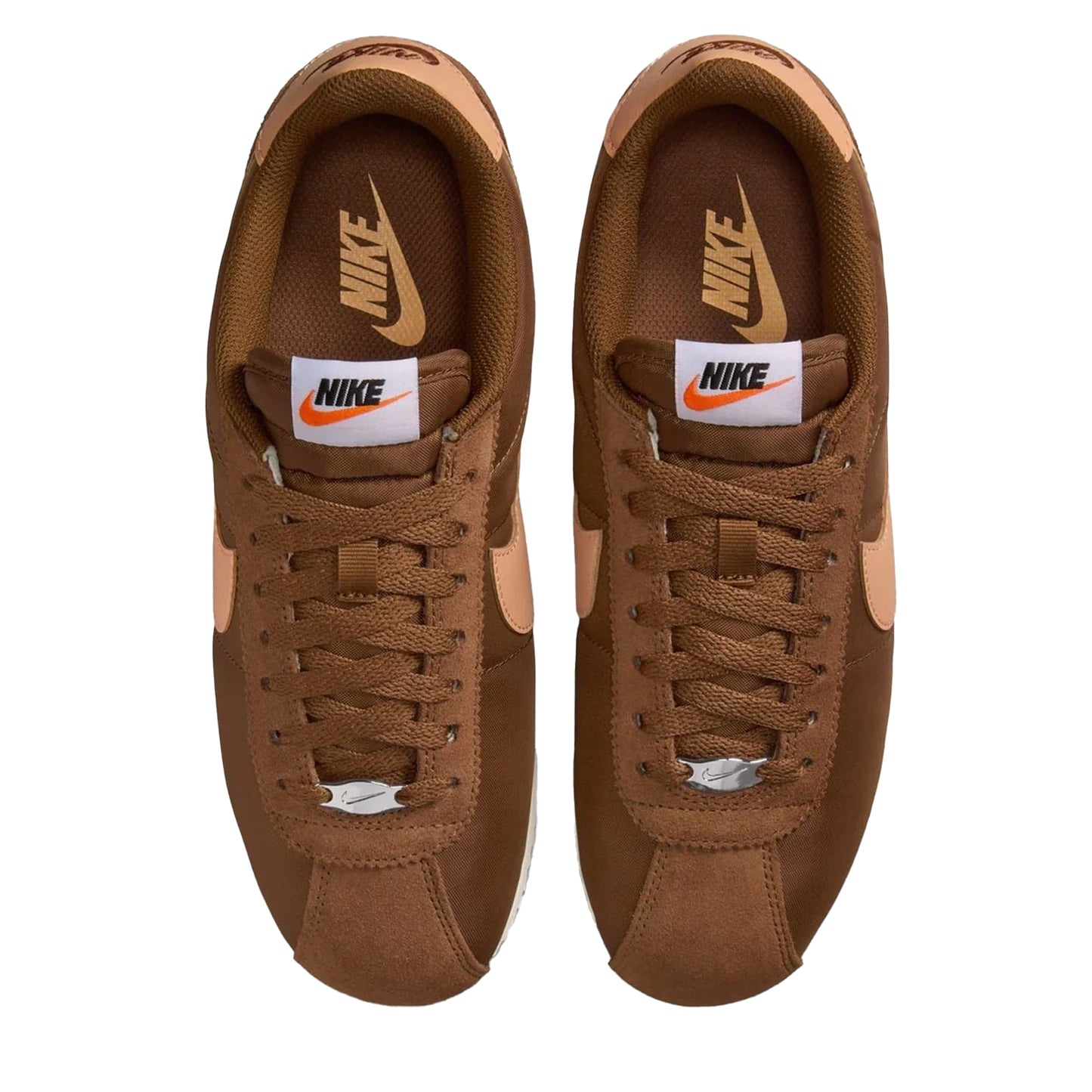 Brown-Orange - Lifestyle - Nike Womens-Ladies Cortez Suede Trainers