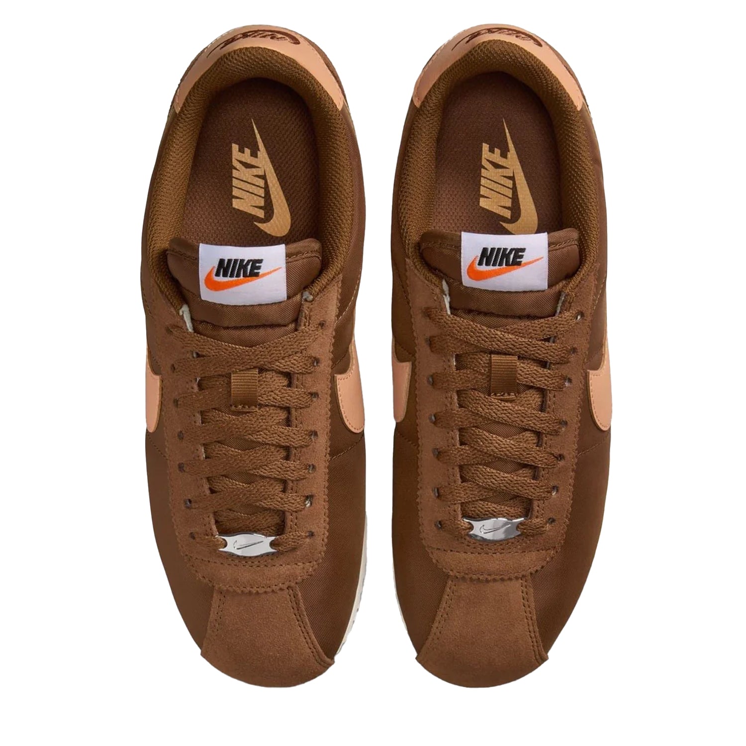 Brown-Orange - Lifestyle - Nike Womens-Ladies Cortez Suede Trainers