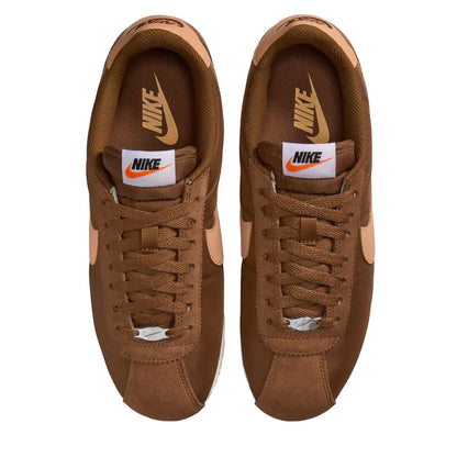 Brown-Orange - Lifestyle - Nike Womens-Ladies Cortez Suede Trainers