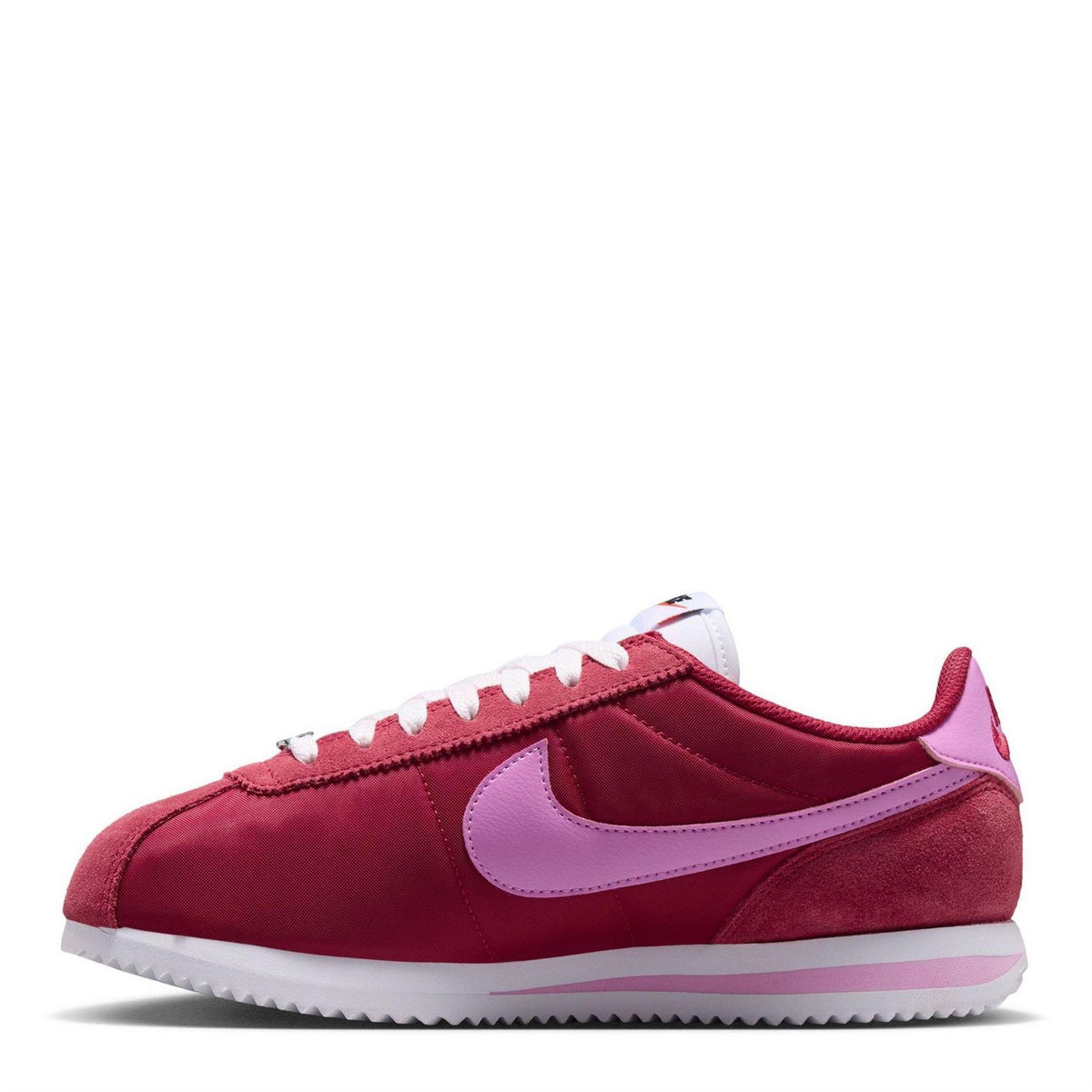 Red-Pink - Back - Nike Womens-Ladies Cortez Suede Trainers