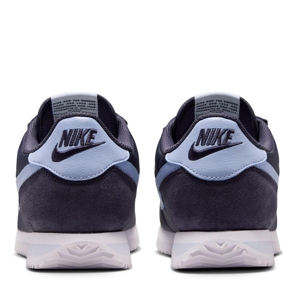 Navy-White - Lifestyle - Nike Womens-Ladies Cortez Suede Trainers