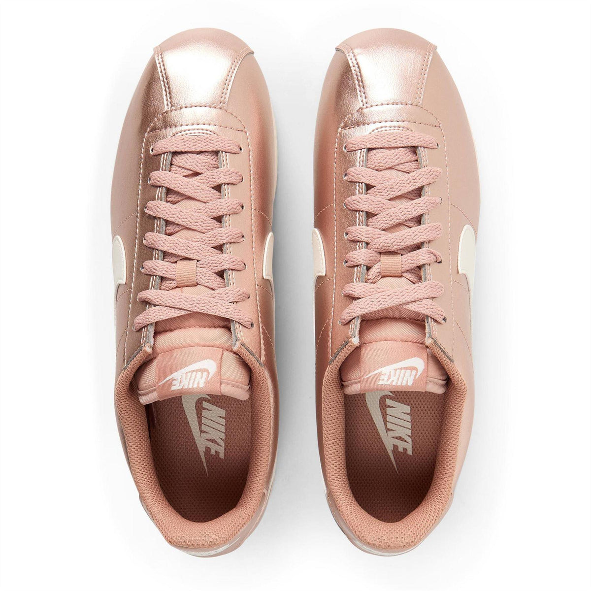 Metallic Rose Gold - Lifestyle - Nike Womens-Ladies Cortez Suede Trainers