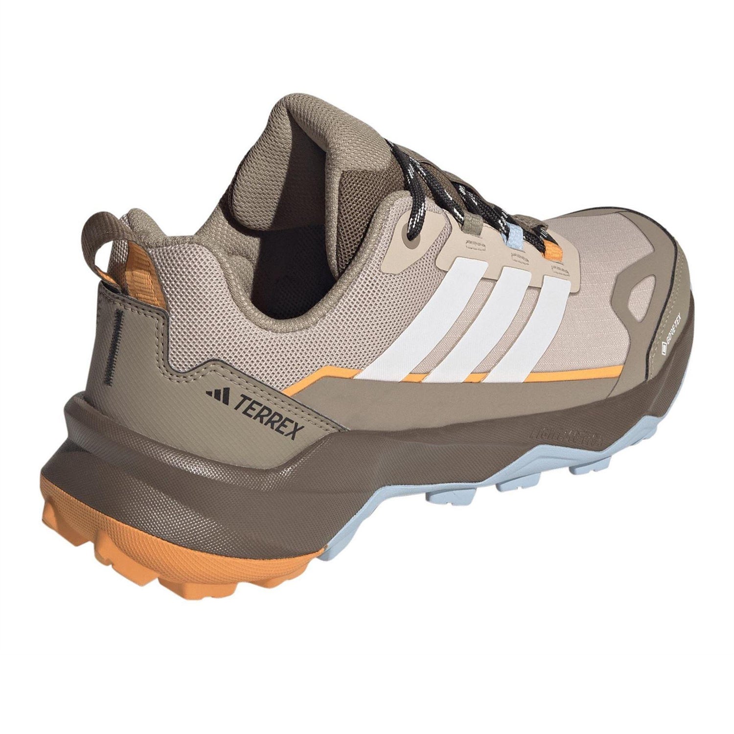Taupe-White-Blue - Back - Adidas Womens-Ladies Terrex Skychaser Hiking Shoes