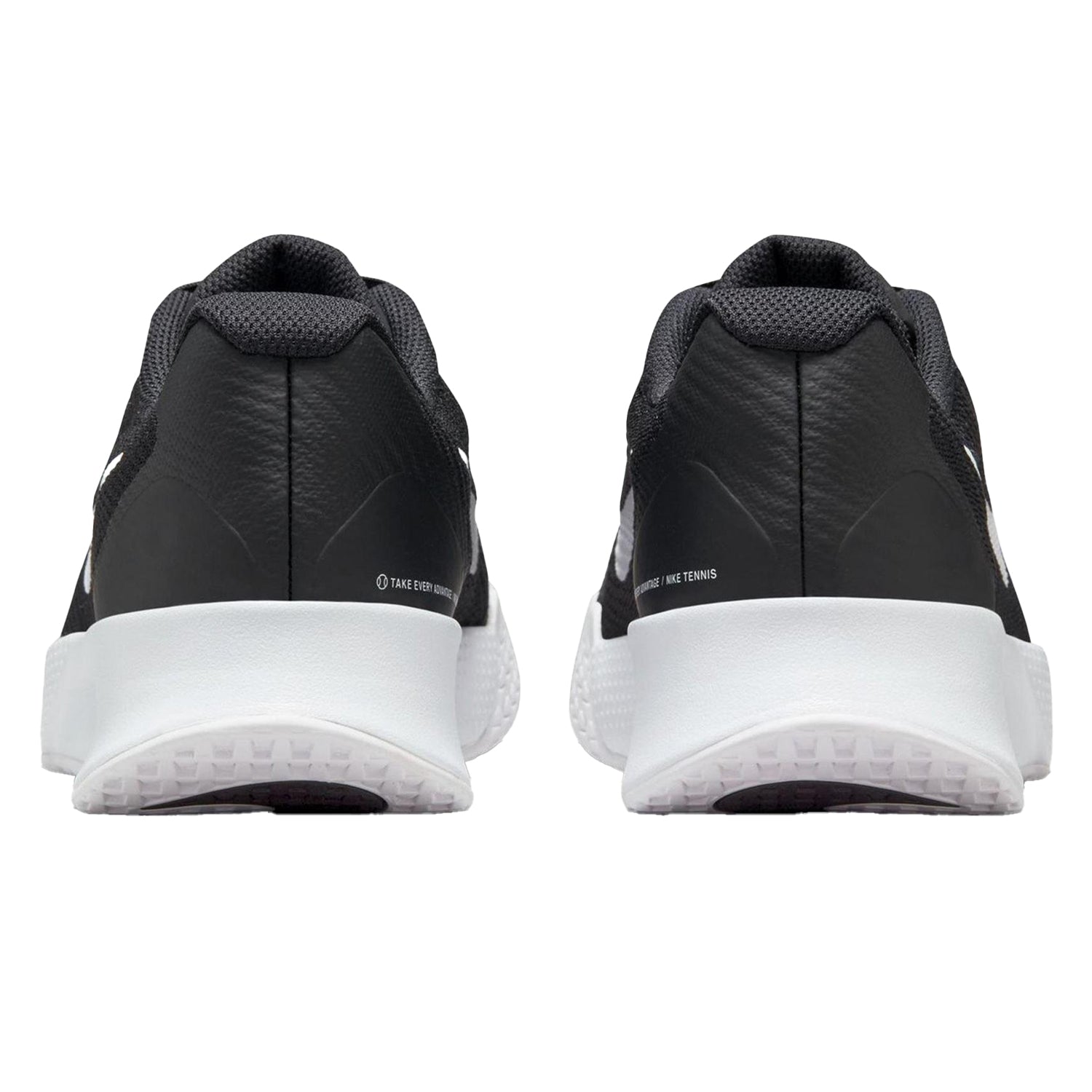 Black - Back - Nike Womens-Ladies Vapor Tennis Shoes