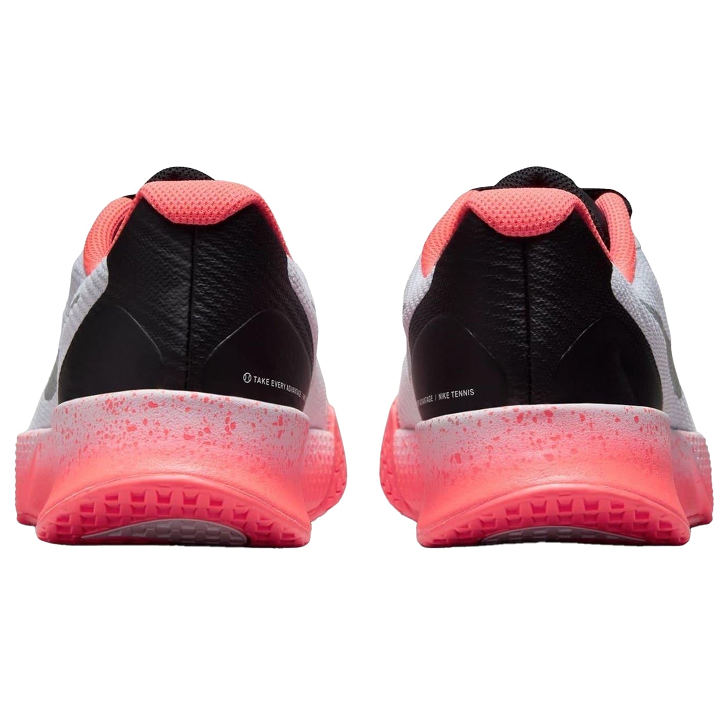 White-Black - Back - Nike Womens-Ladies Vapor Tennis Shoes