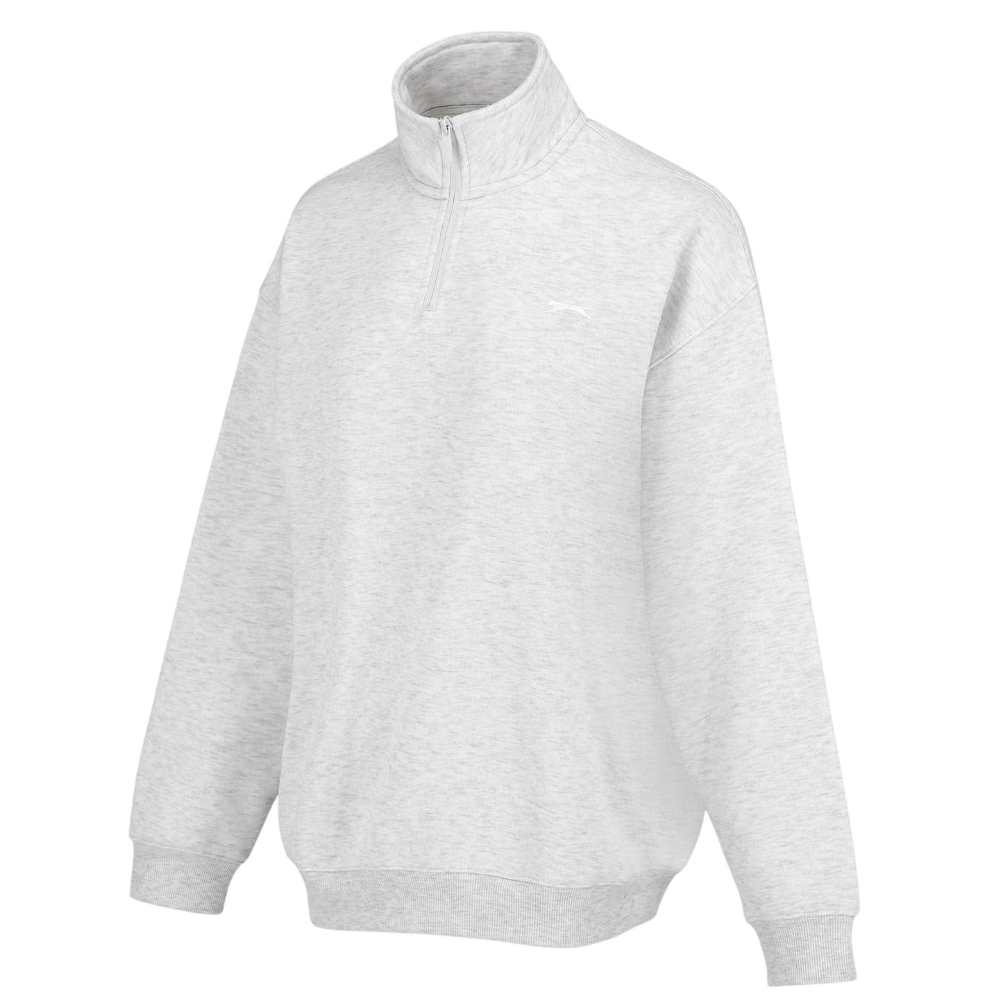 Ice Marl Marl - Side - Slazenger Womens-Ladies Quarter Zip Oversized Sweatshirt