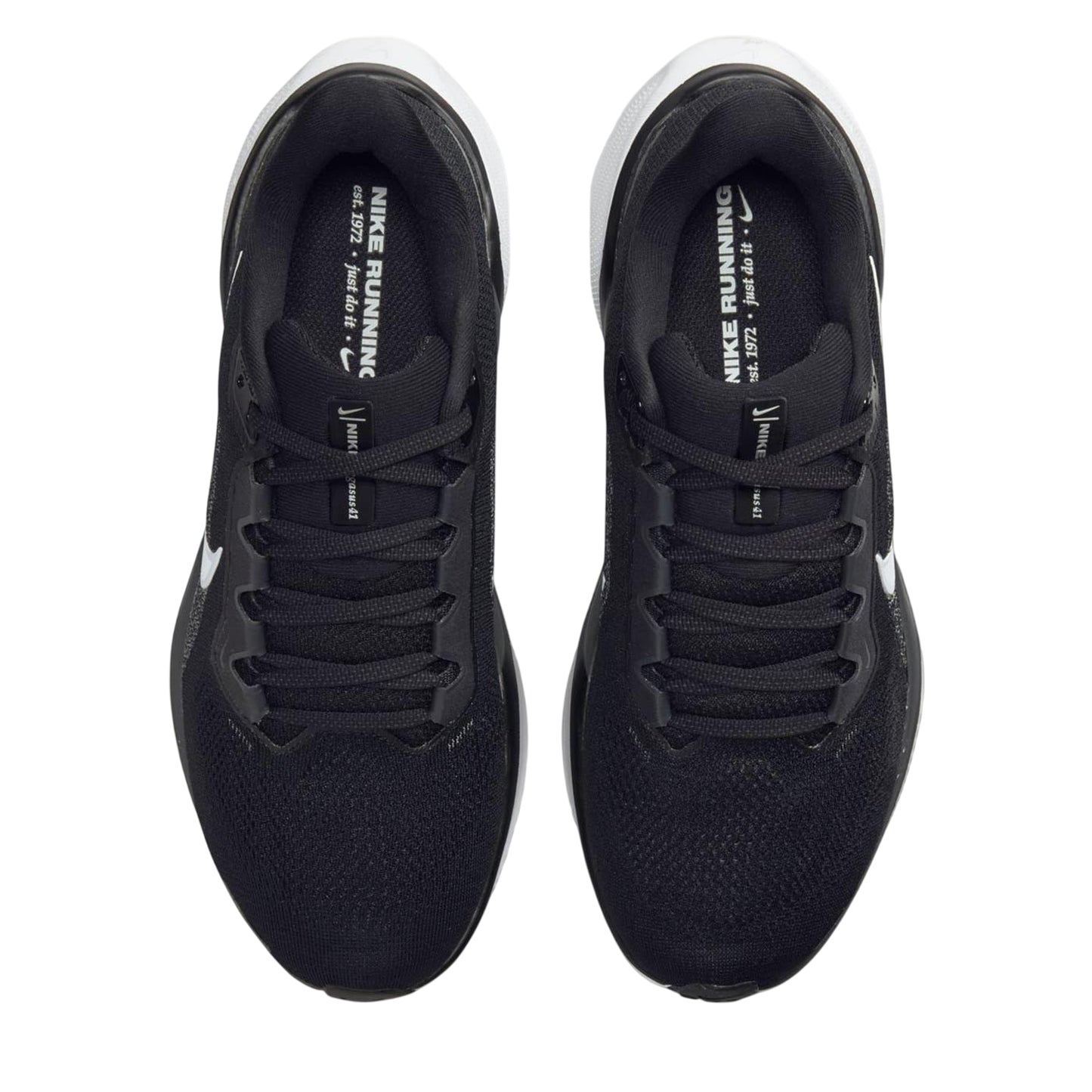 Black-White - Side - Nike Womens-Ladies Trainers