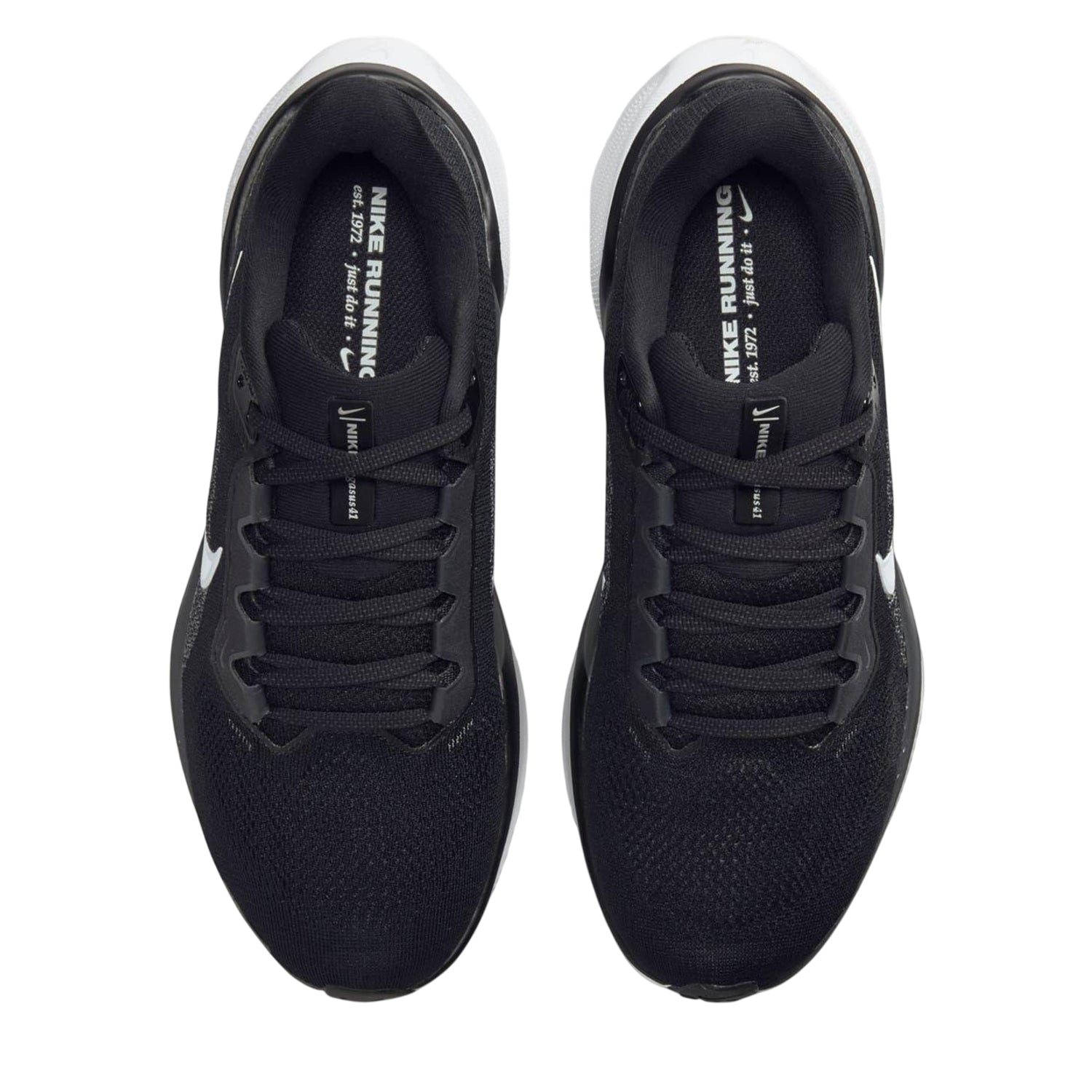 Black-White - Side - Nike Womens-Ladies Trainers