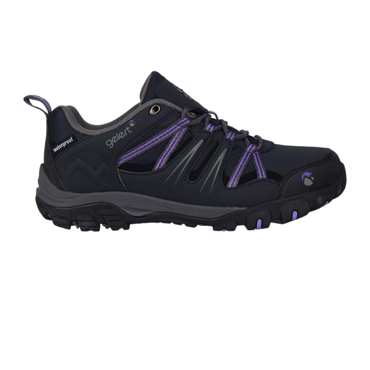 Navy - Front - Gelert Womens-Ladies Waterproof Walking Shoes