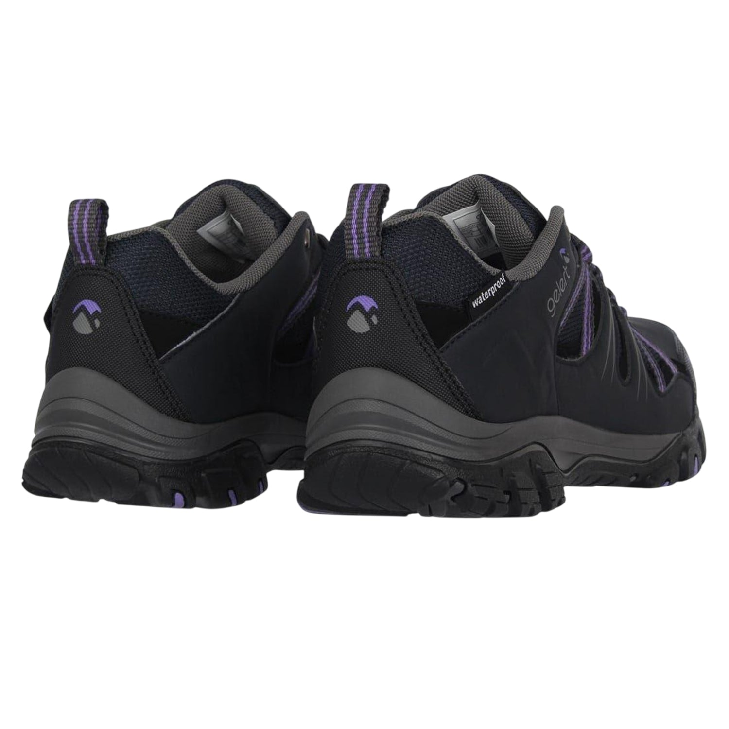 Navy - Back - Gelert Womens-Ladies Waterproof Walking Shoes