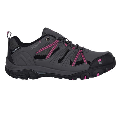 Charcoal - Front - Gelert Womens-Ladies Waterproof Walking Shoes