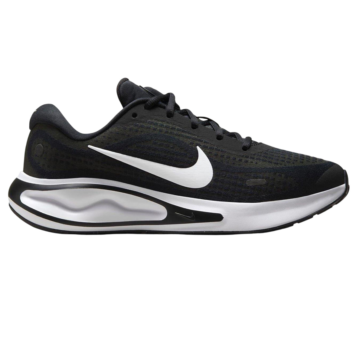 Black-White - Front - Nike Womens-Ladies Journey Running Shoes