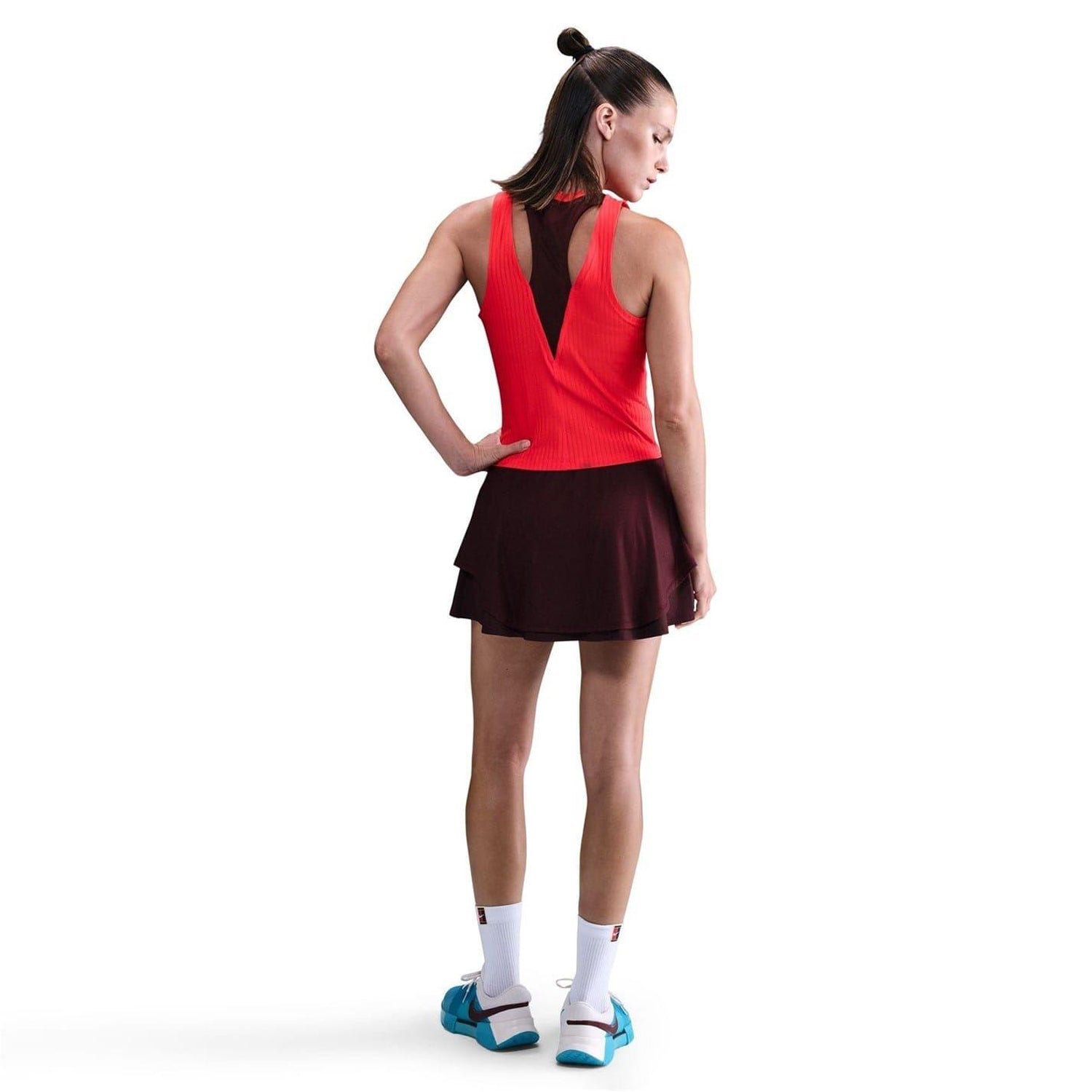 Crimson - Back - Nike Womens-Ladies New York Lightweight Tank Top