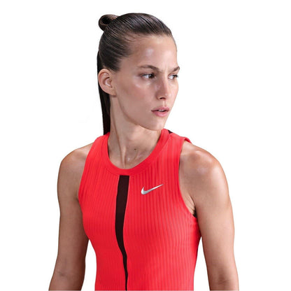 Crimson - Side - Nike Womens-Ladies New York Lightweight Tank Top