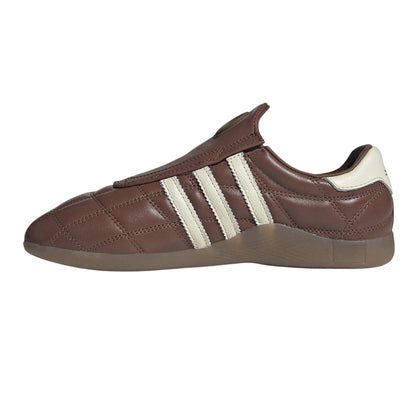 Brown-Cream - Side - Adidas Womens-Ladies Taekwondo Leather Trainers