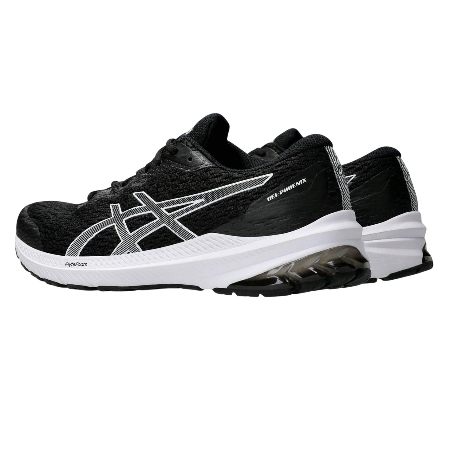 Black-White - Back - Asics Mens Gel Phoenix 12 Trainers