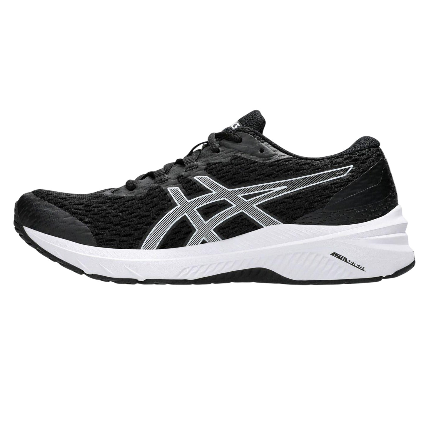Black-White - Side - Asics Mens Gel Phoenix 12 Trainers