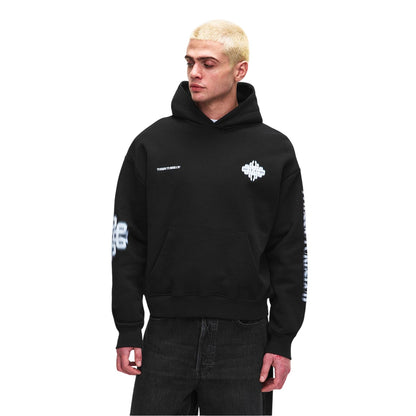 Black - Side - Couture Unisex Adult Graphic Print Drop Sleeve Hoodie