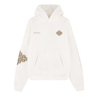 White - Front - Couture Unisex Adult Graphic Print Drop Sleeve Hoodie