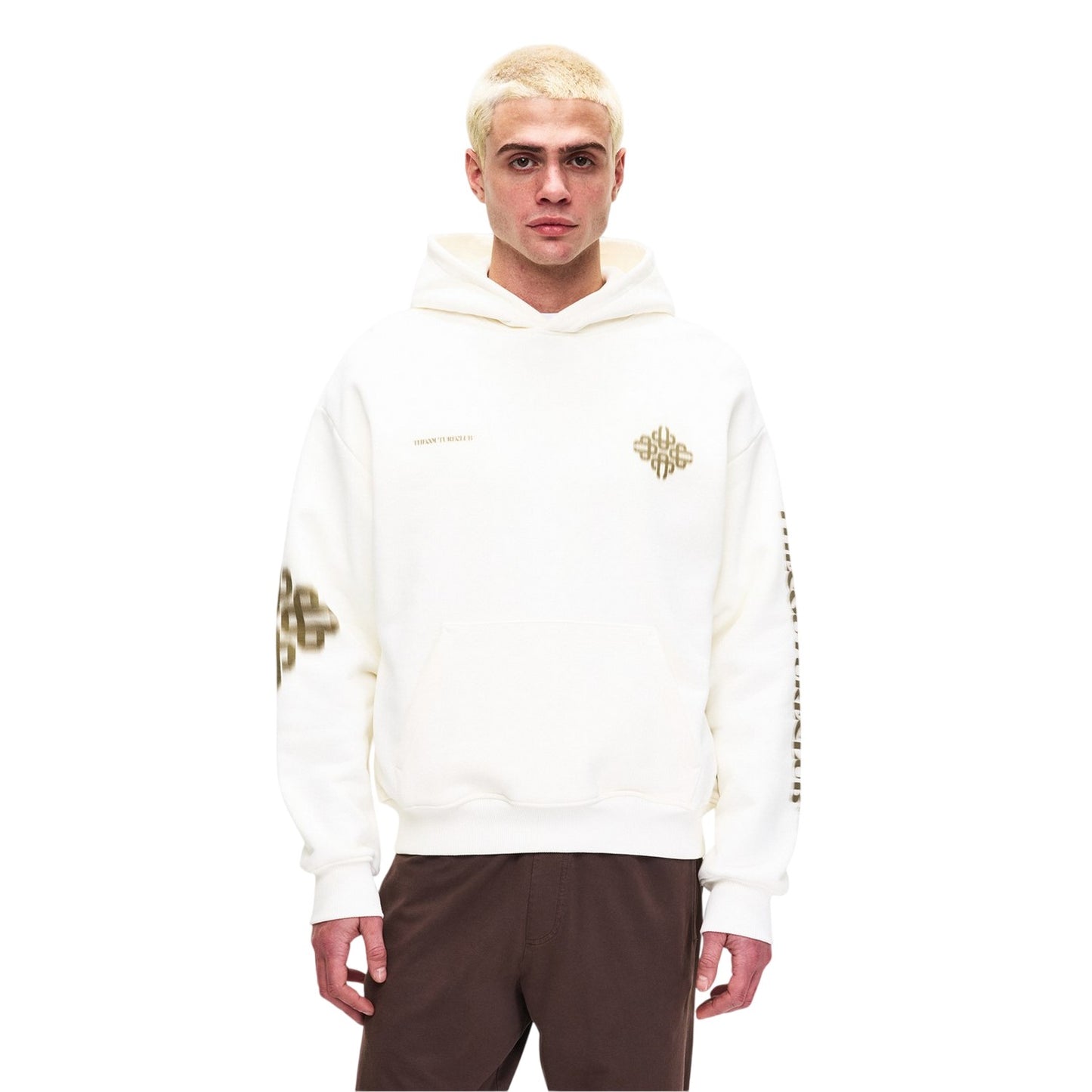White - Side - Couture Unisex Adult Graphic Print Drop Sleeve Hoodie