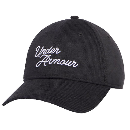 Black - Front - Under Armour Sportstyle Corduroy Baseball Cap