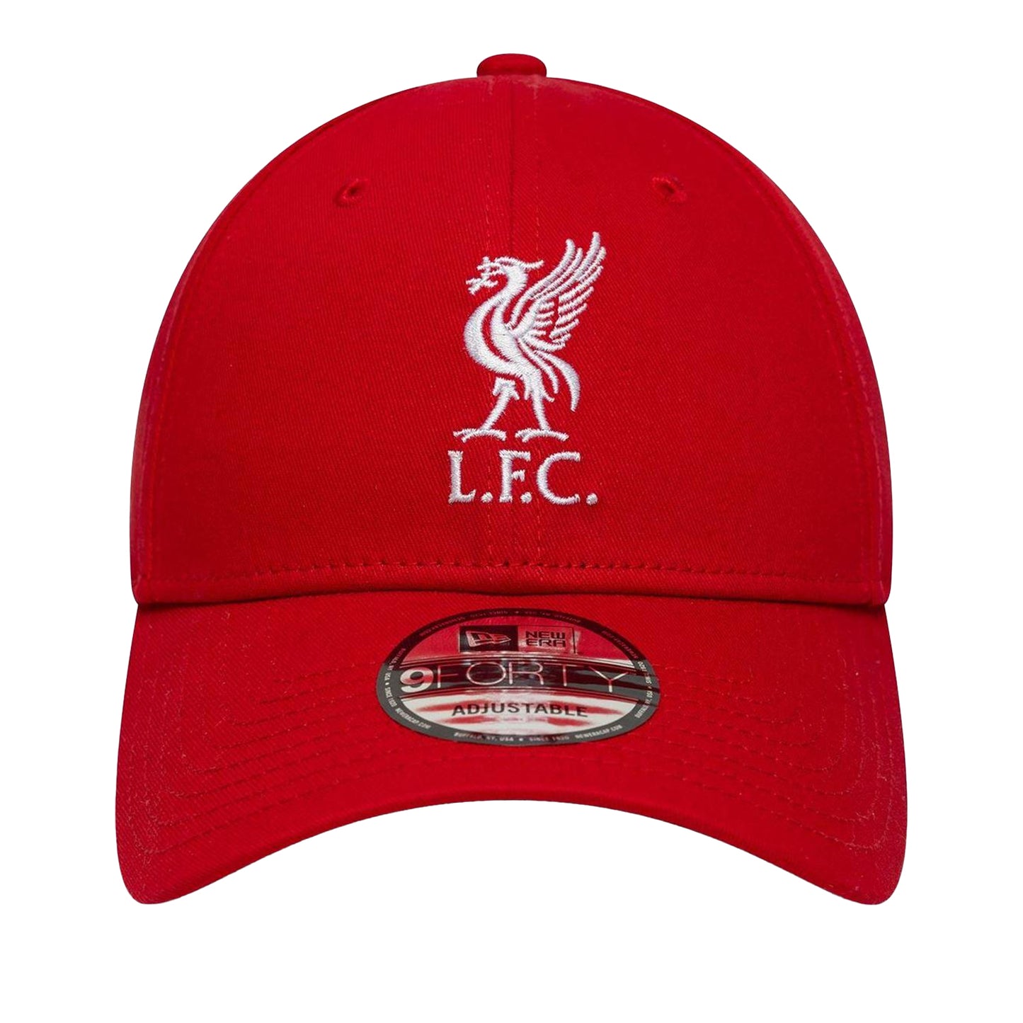 Red - Front - Liverpool FC Embroidered Logo Football Baseball Cap