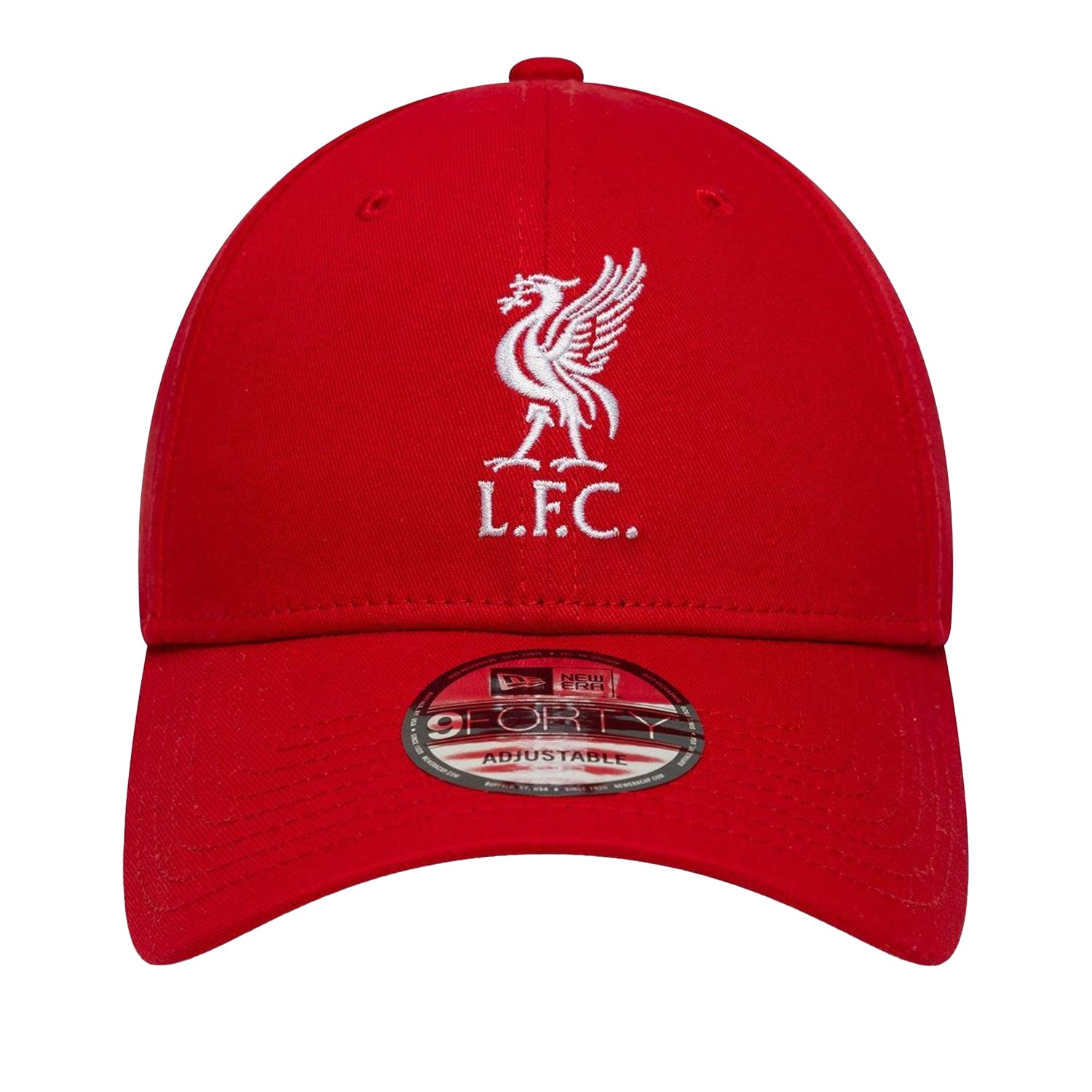 Red - Front - Liverpool FC Embroidered Logo Football Baseball Cap
