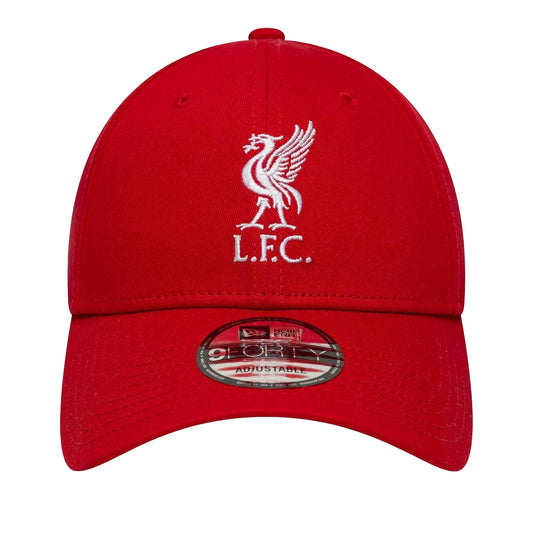 Red - Front - Liverpool FC Embroidered Logo Football Baseball Cap