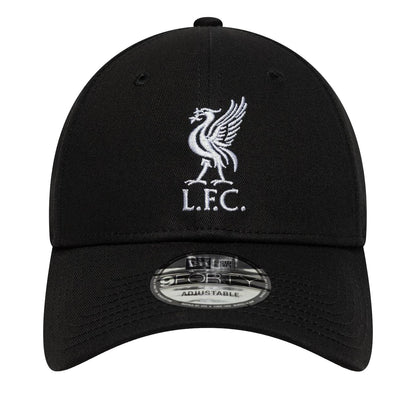 Black - Front - Liverpool FC Embroidered Logo Football Baseball Cap