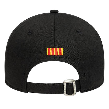 Black - Back - FC Barcelona Embroidered Logo Baseball Cap