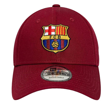 Dark Red - Front - FC Barcelona Embroidered Logo Baseball Cap