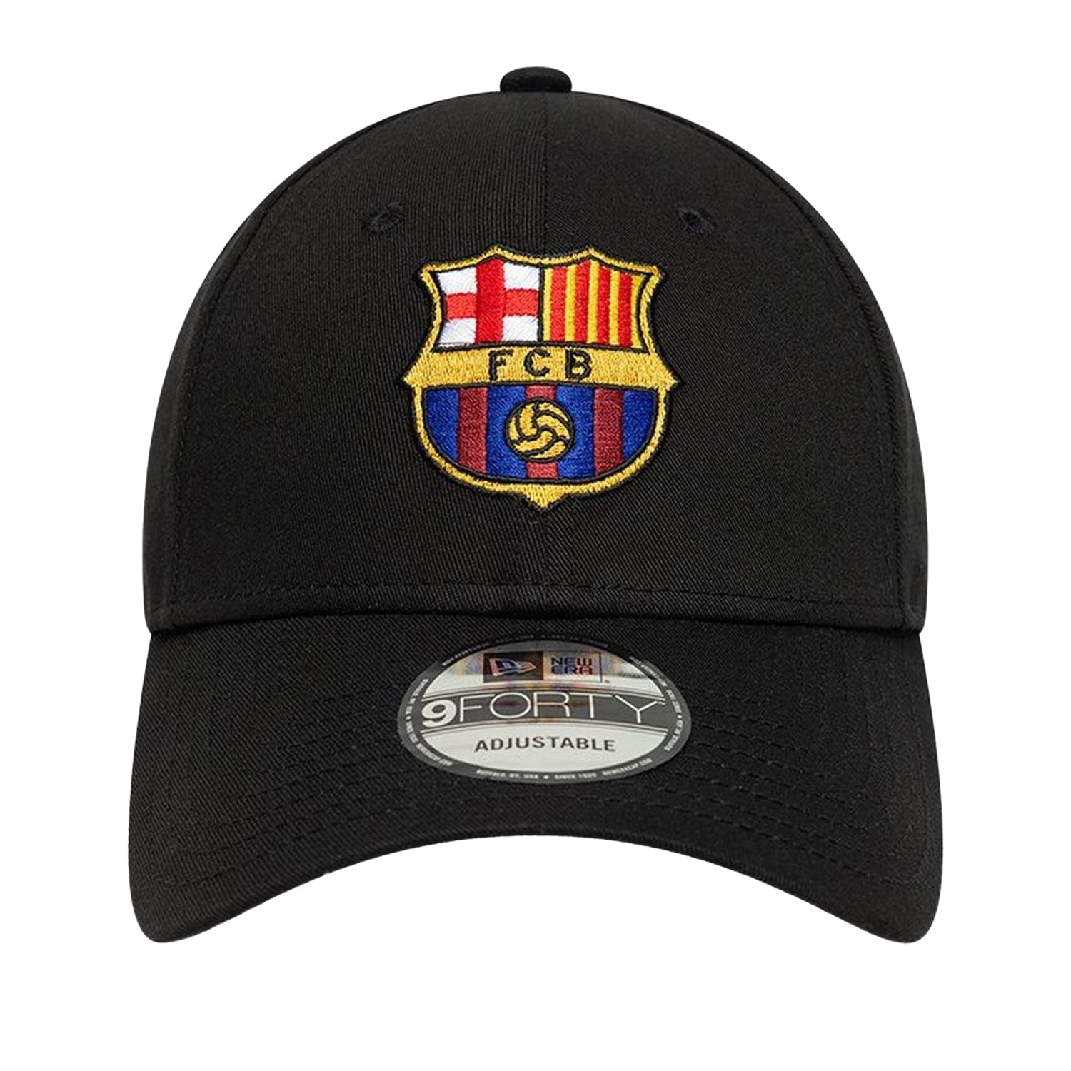 Black - Front - FC Barcelona Embroidered Logo Baseball Cap