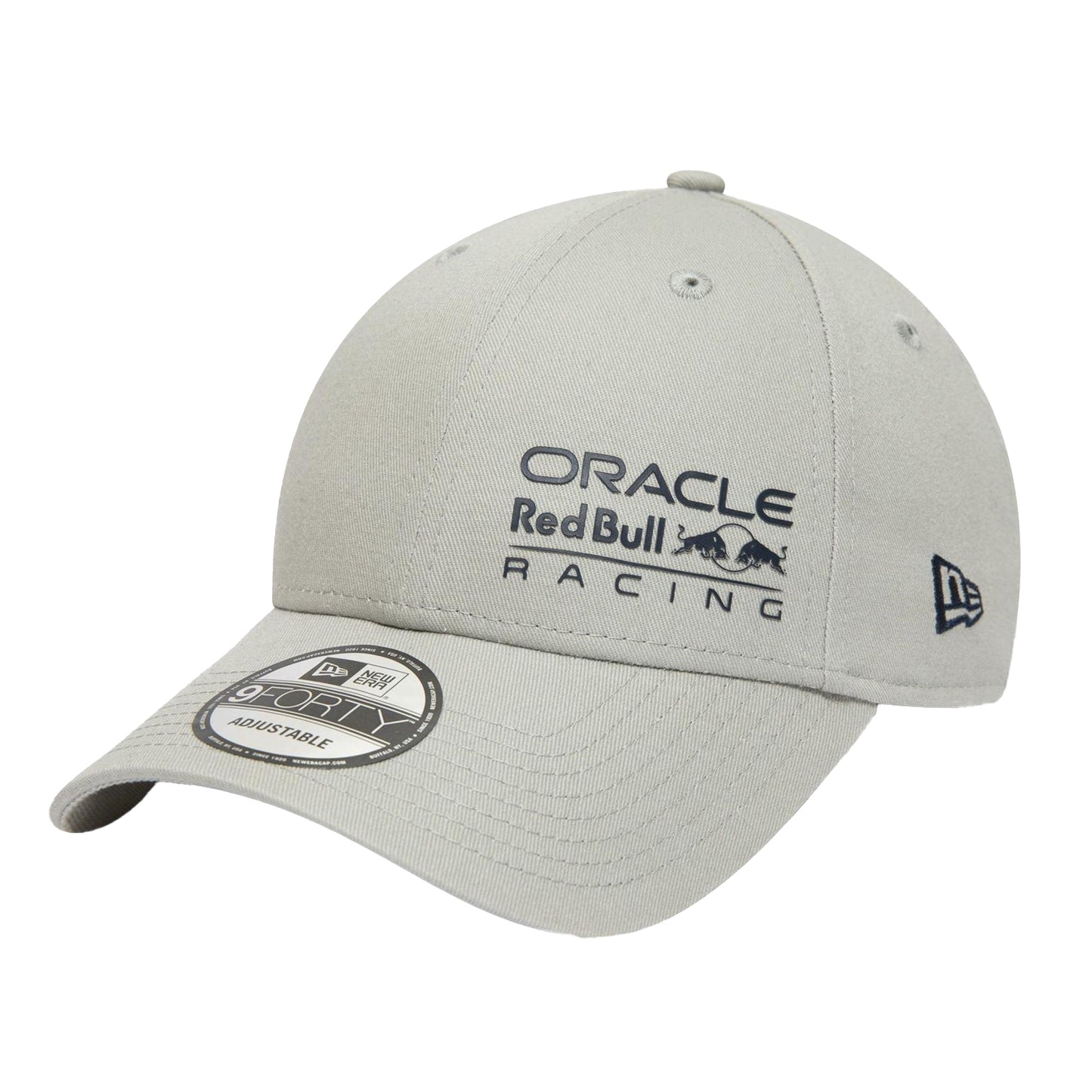Grey - Front - New Era 9Forty Oracle Red Bull Racing Adjustable Baseball Cap