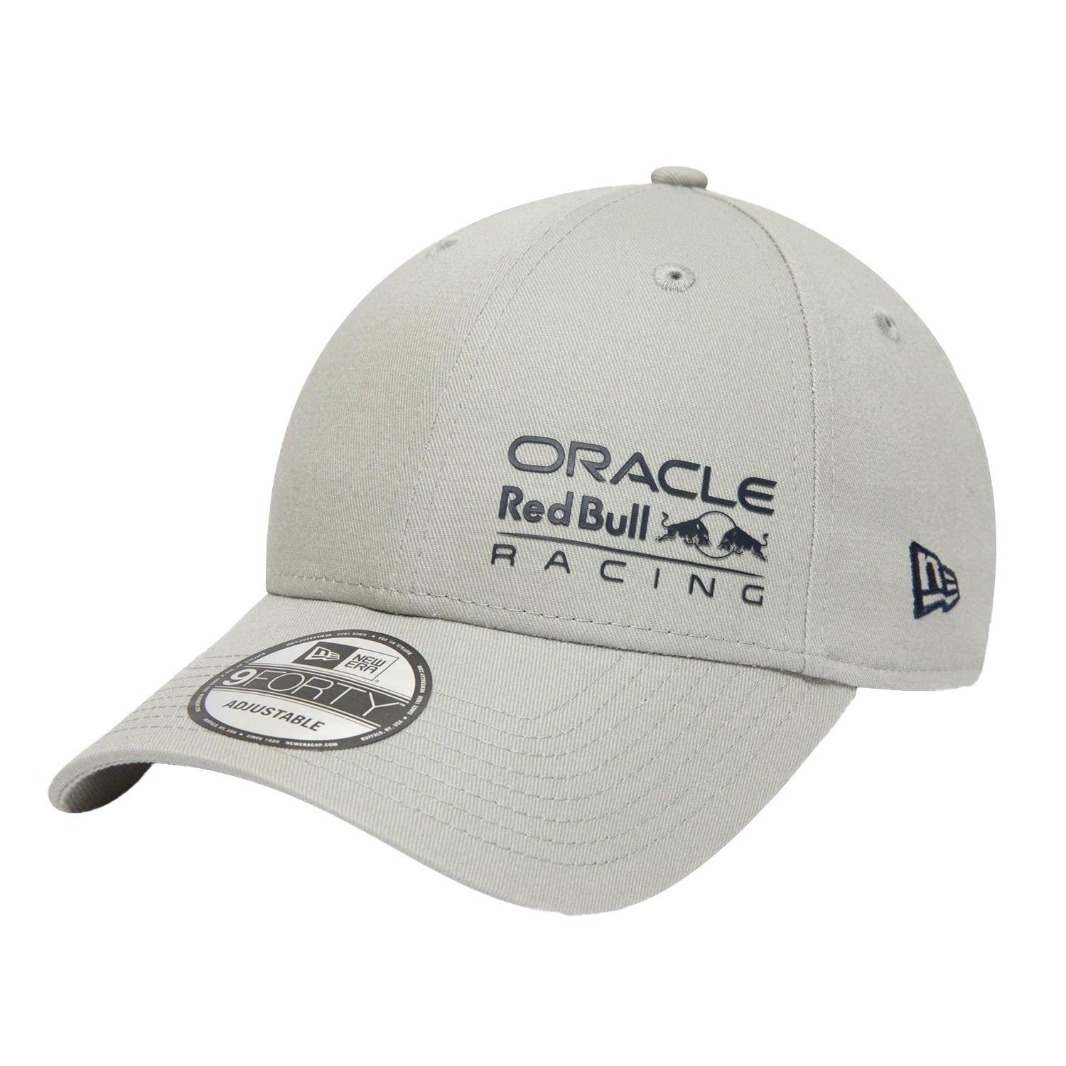 Grey - Front - New Era 9Forty Oracle Red Bull Racing Adjustable Baseball Cap