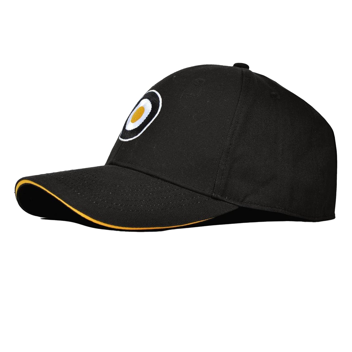 Black-Gold - Back - Lambretta Mens Target Snapback Baseball Cap