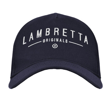 Navy - Front - Lambretta Originals Cotton Blend Baseball Cap