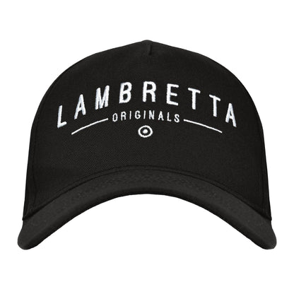 Black - Front - Lambretta Originals Cotton Blend Baseball Cap