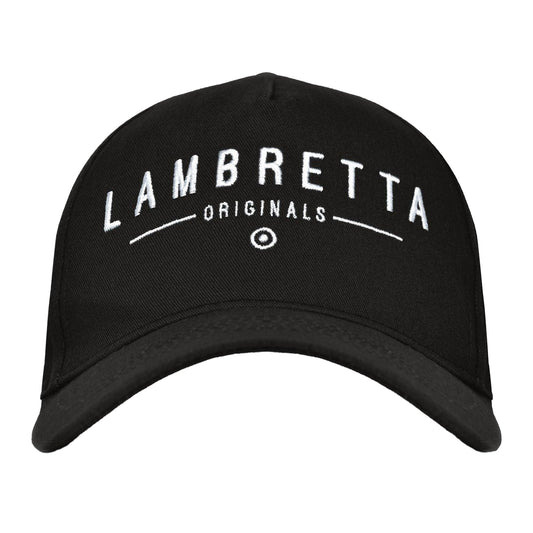 Black - Front - Lambretta Originals Cotton Blend Baseball Cap