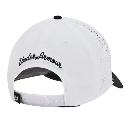 White - Back - Under Armour Drive Rope Golf Snapback Cap