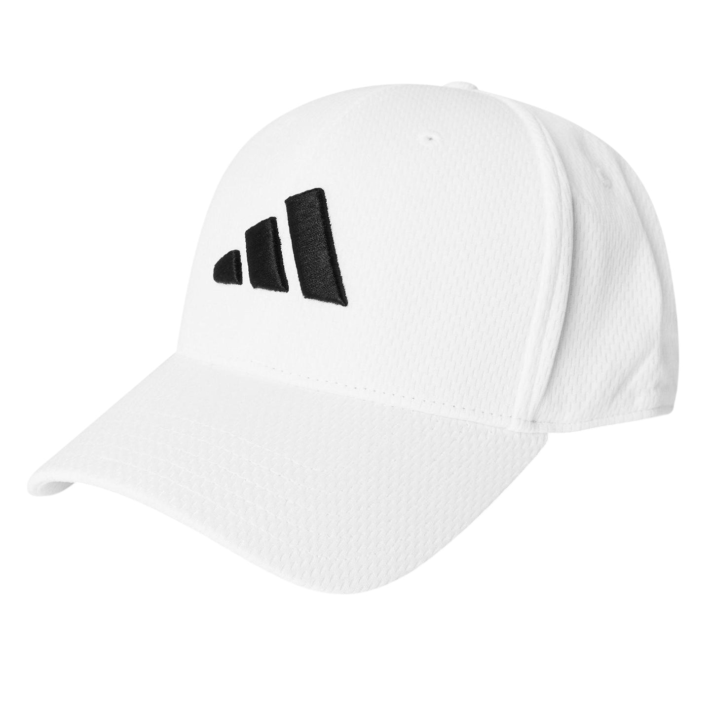 White-Black - Front - Adidas Unisex Adult Climacool Embossed Baseball Cap
