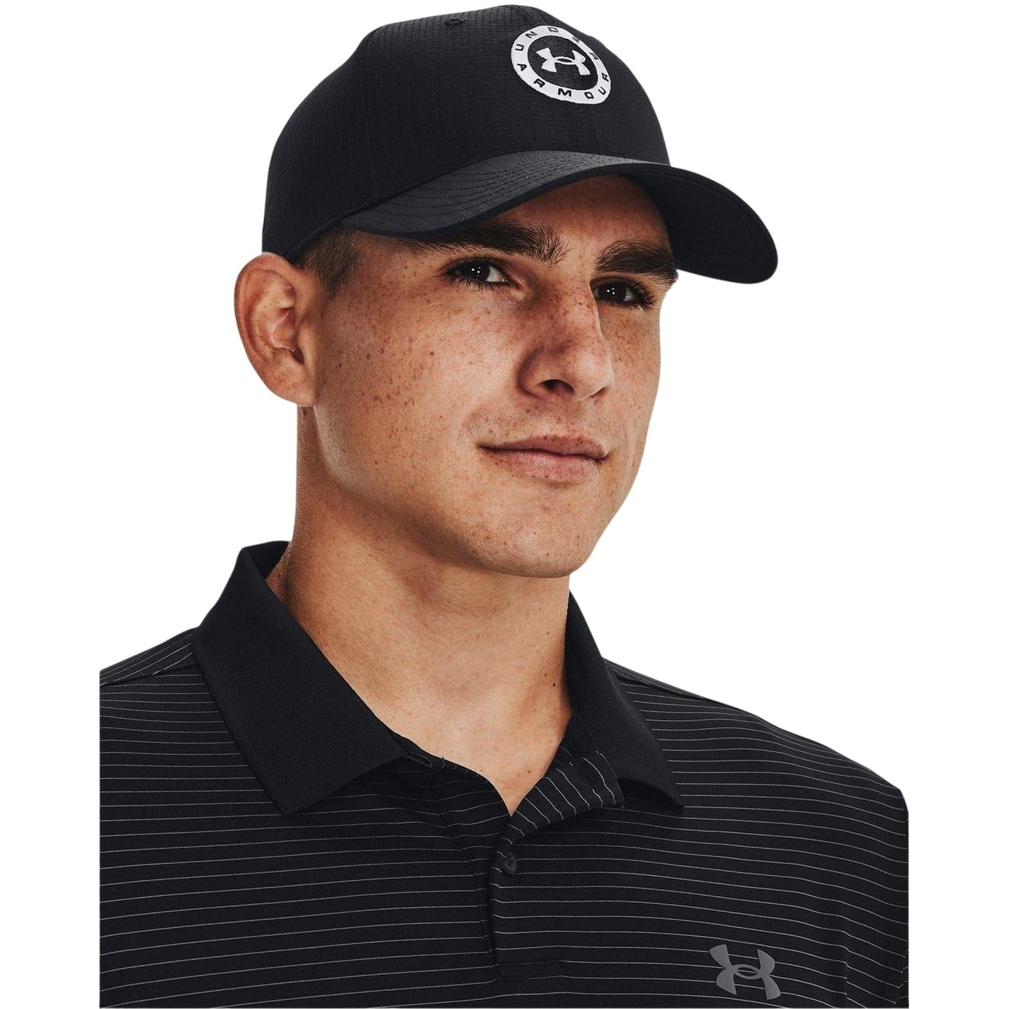 Black - Front - Under Armour Mens Logo Snapback Cap