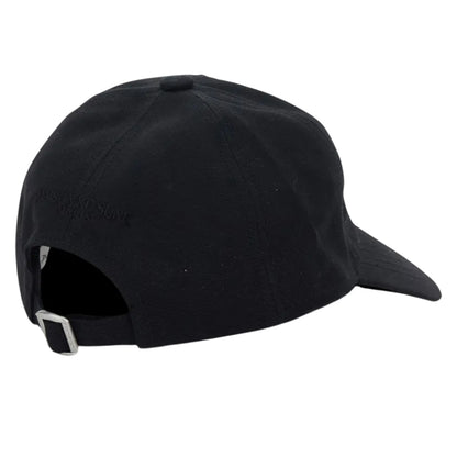 Black - Back - Maison Kitsuné Mens Cotton Baseball Cap